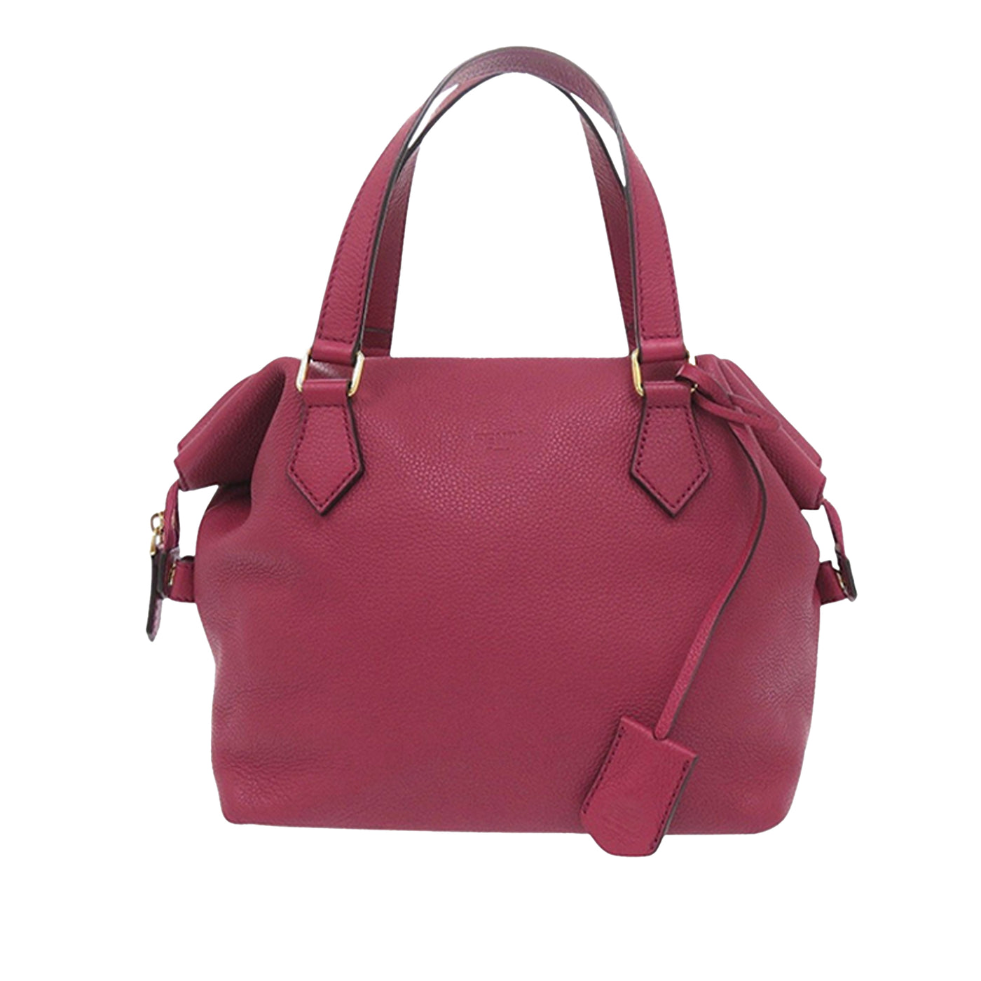 Small Leather Double Handle Tote - Image 1