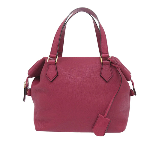Small Leather Double Handle Tote - Image 1