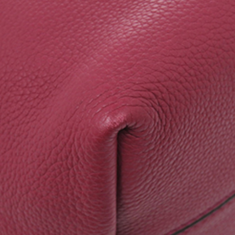 Small Leather Double Handle Tote - Image 11