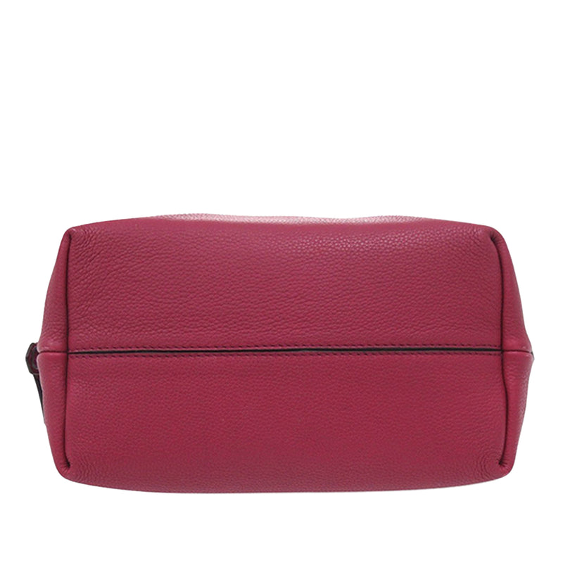 Small Leather Double Handle Tote - Image 3