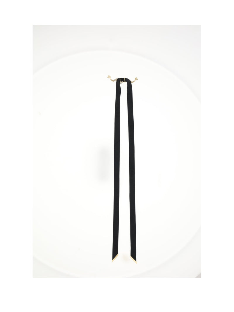 Dior Arabesque Choker — Gold Polyester Necklaces
