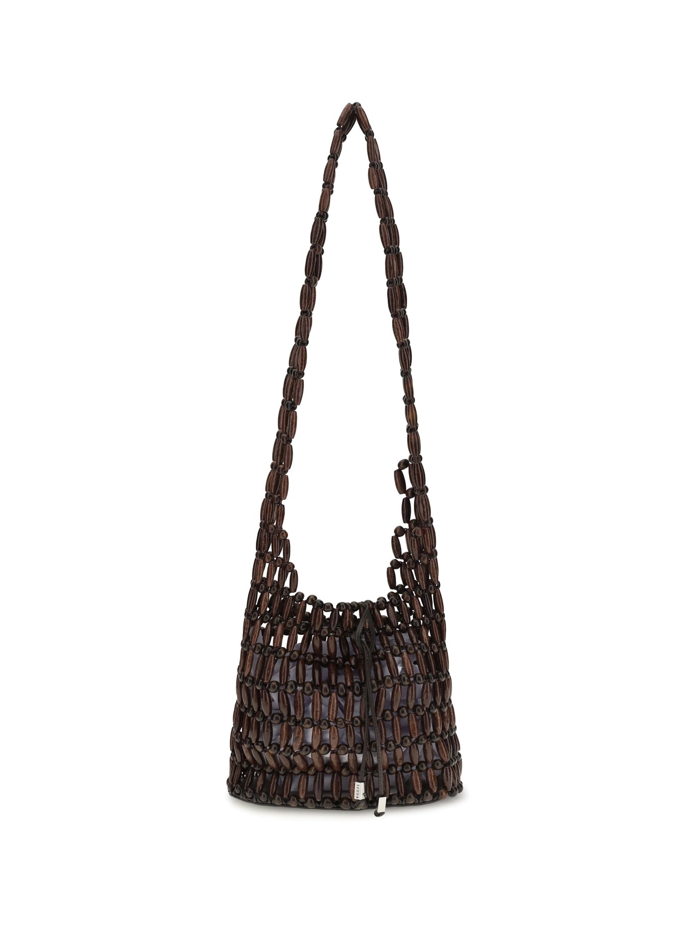 Staud Coronado Shoulder Bag — Brown Wood