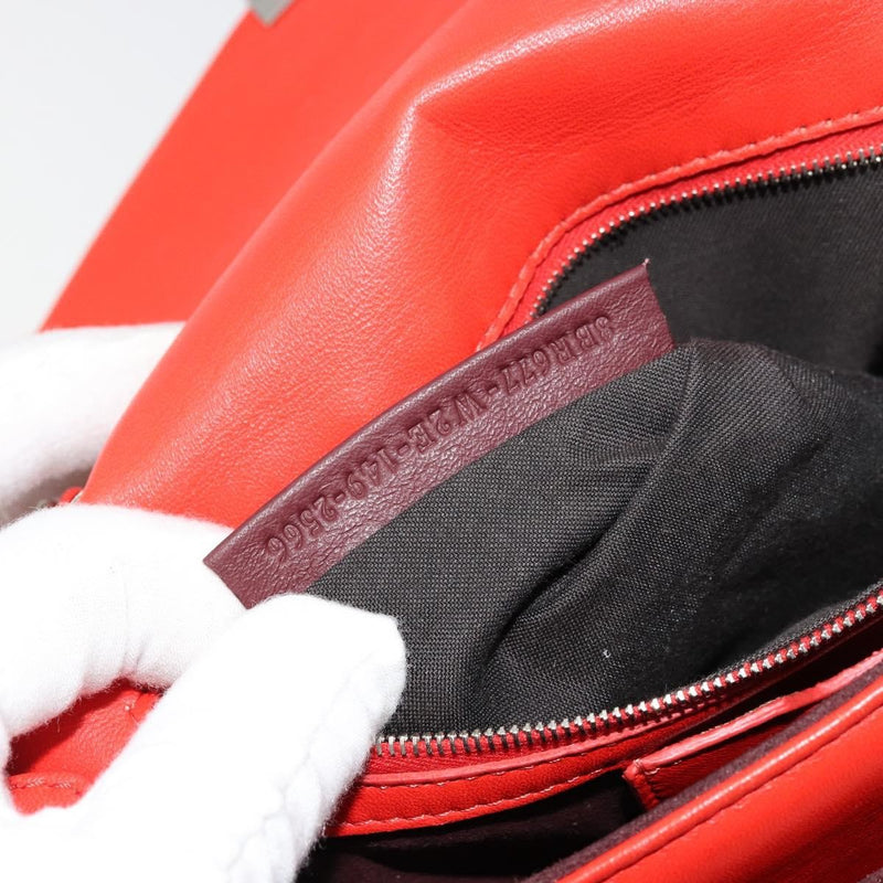 Fendi Be Baguette Flap Leather Red Bag