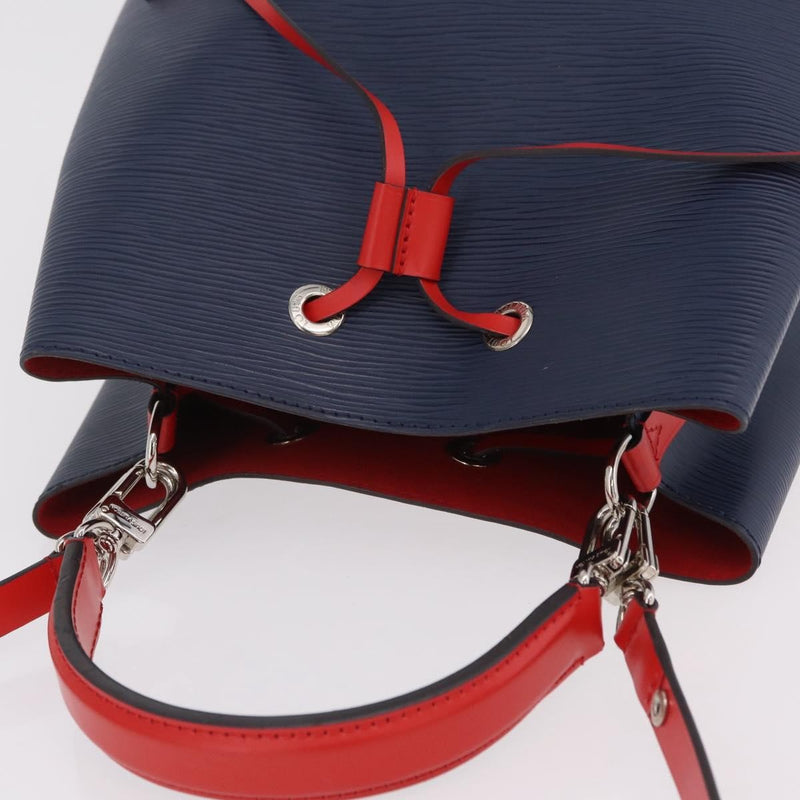 Louis Vuitton Neonoe Limited Edition Colored Damier Navy Leather Bag