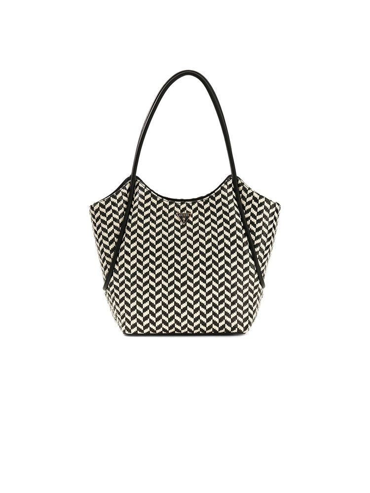 Guess Tessi 2 1 Tote Bag — Black Polyurethane