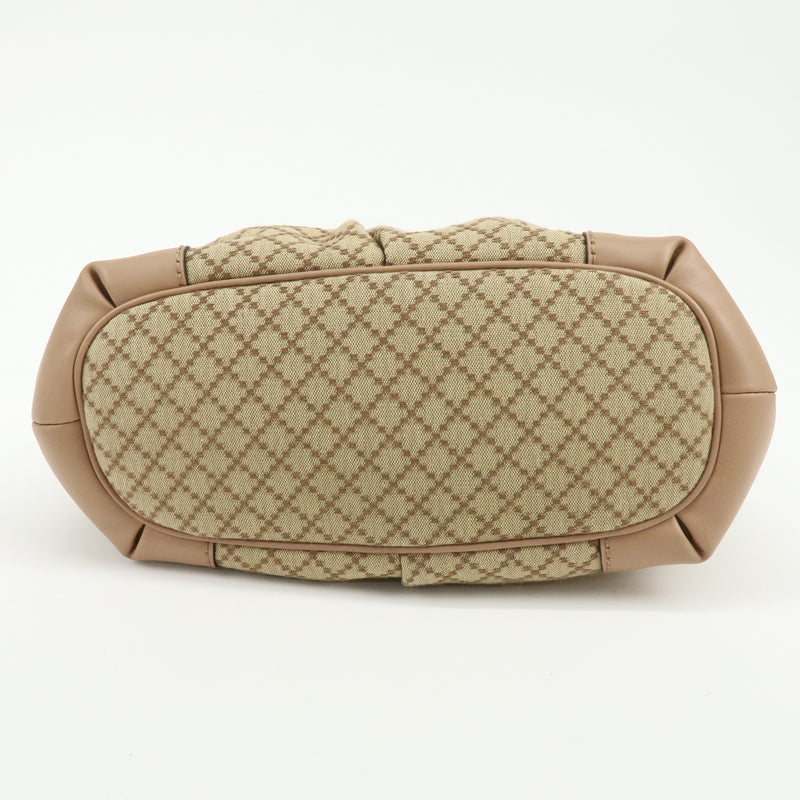 Gucci Sukey Diamante Canvas With Leather Beige Bag