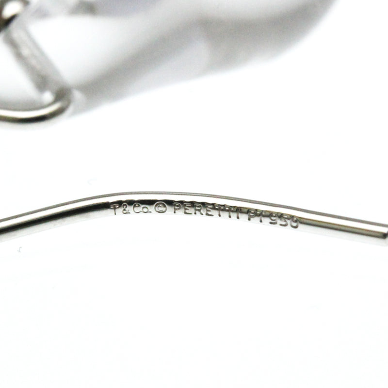 Tiffany & Co. Elsa Peretti Teardrop Platinum With Crystal Silver Bijoux
