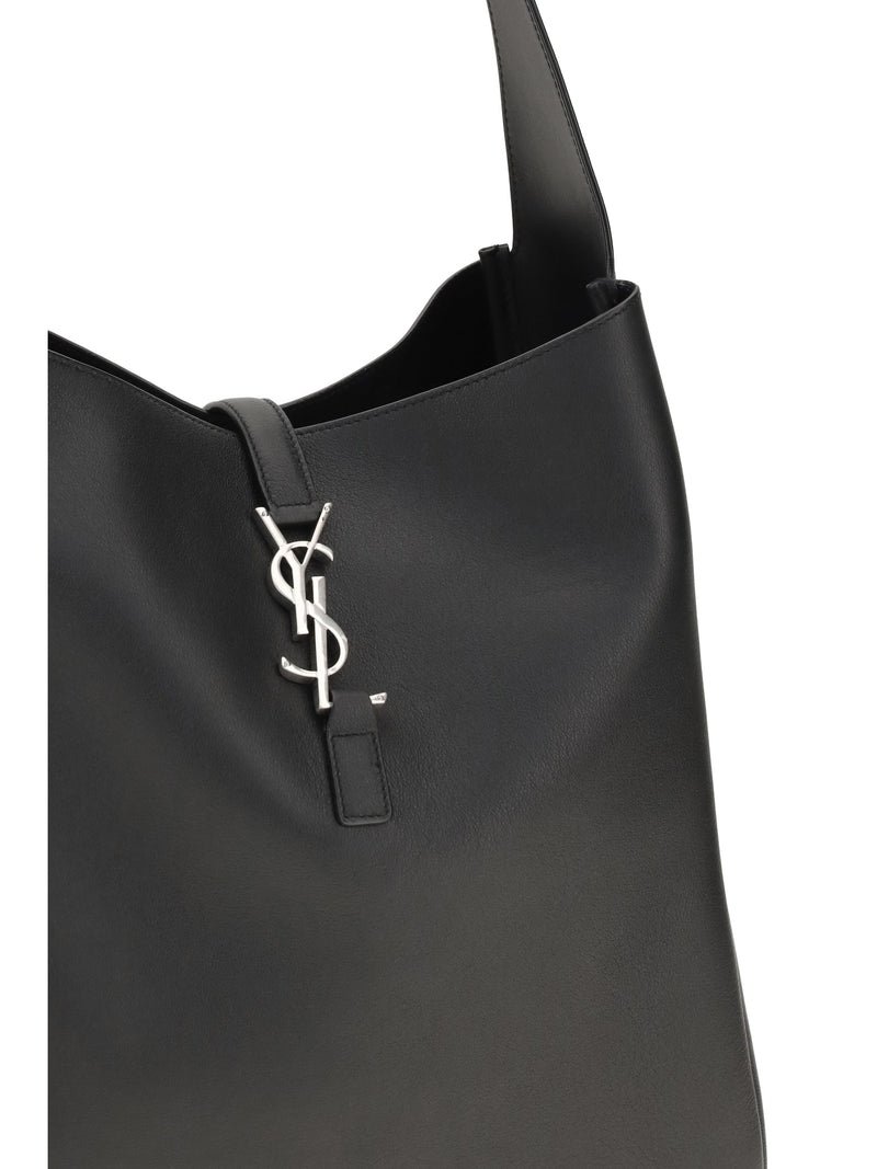 Saint Laurent Le 5 À 7 Shoulder Bag — Black Calf Leather