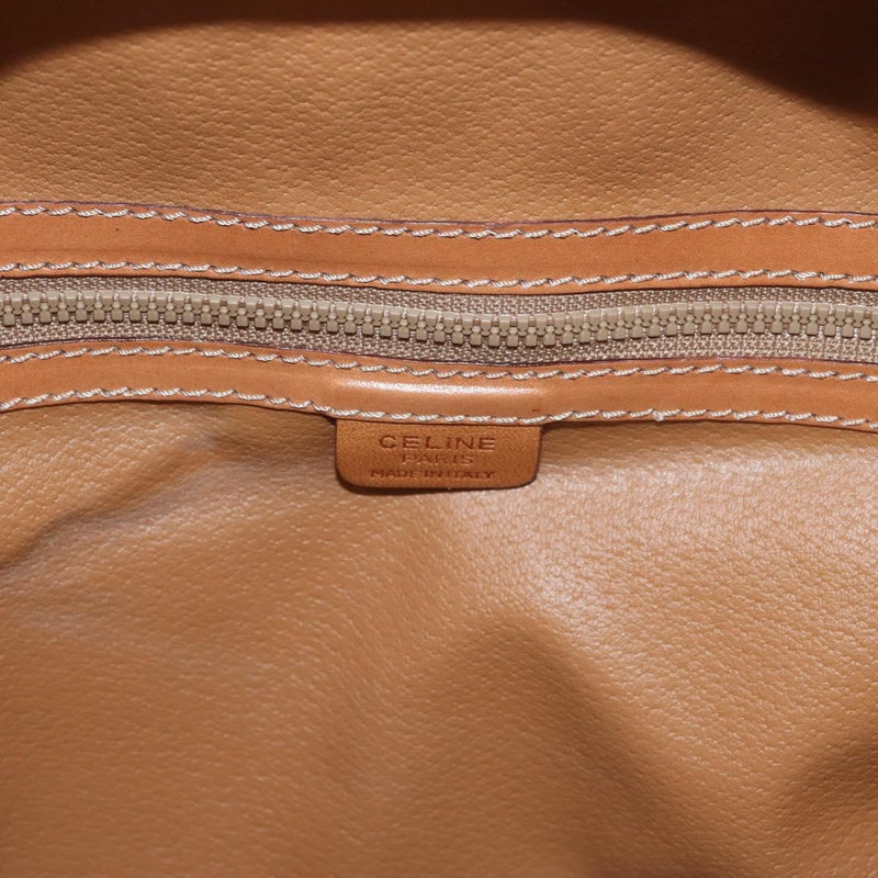 Celine Backpack Leather Brown Canvas
