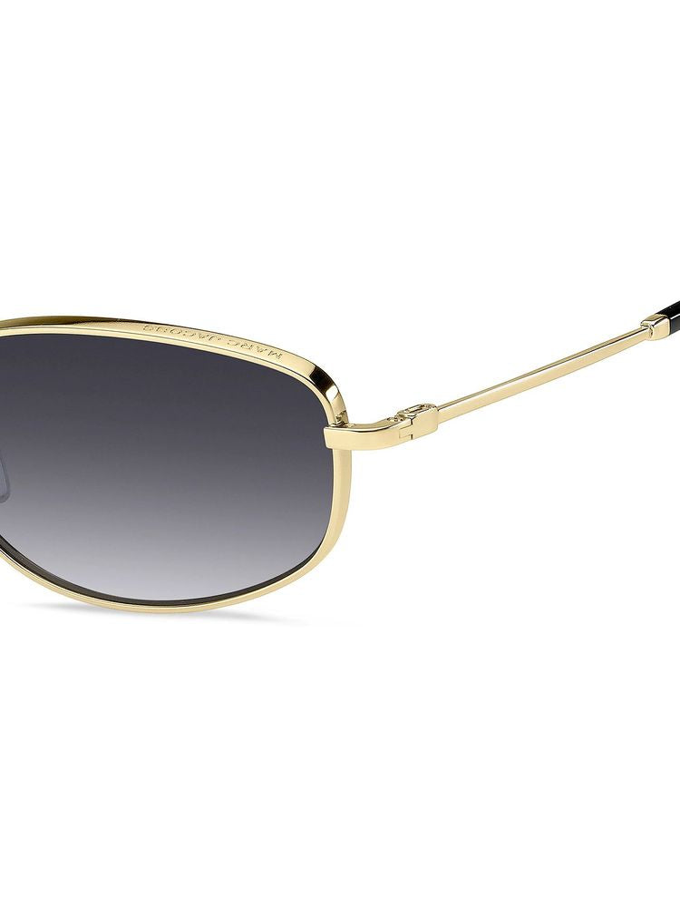 Marc Jacobs Metal Oval Sunglasses — Gold