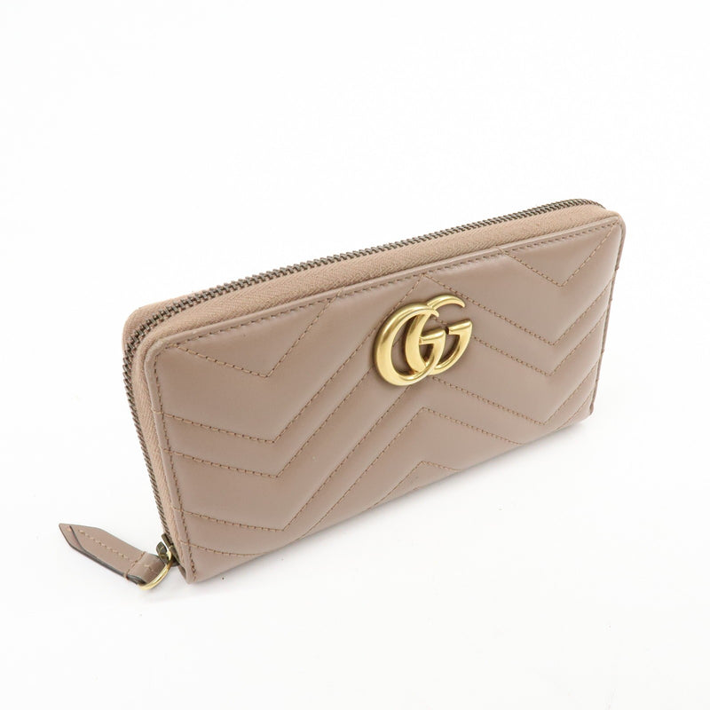Gucci Gg Marmont Organizer Matelasse Leather Beige Accessory