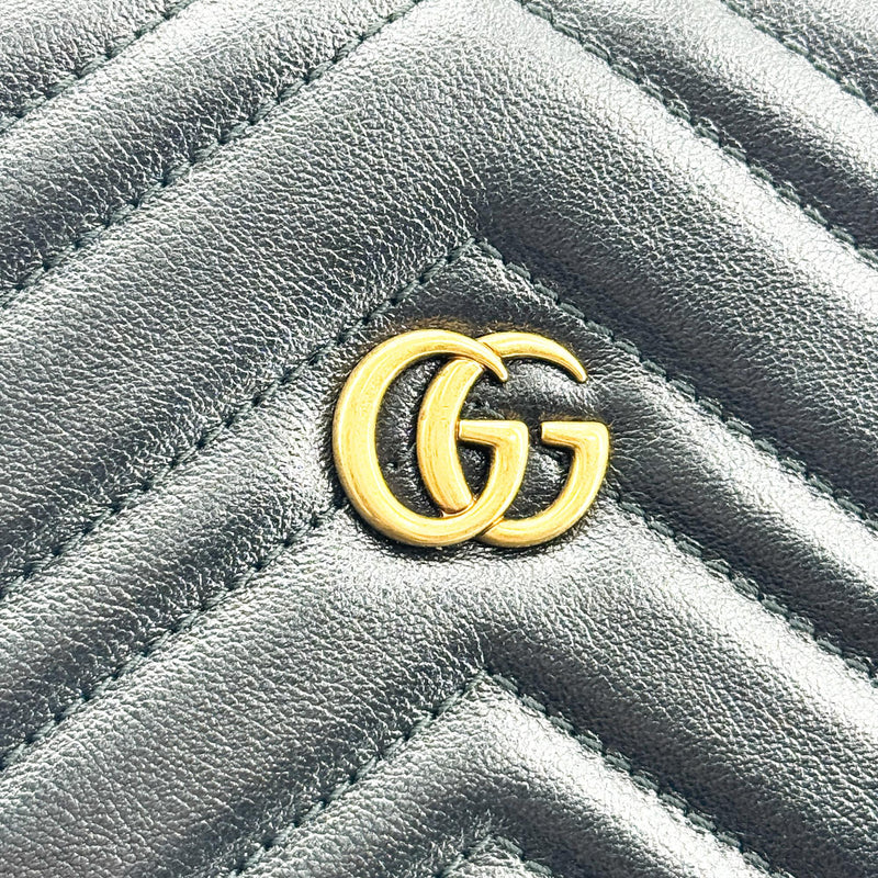 Gucci Gg Marmont Accordion Matelasse Leather Black Bag