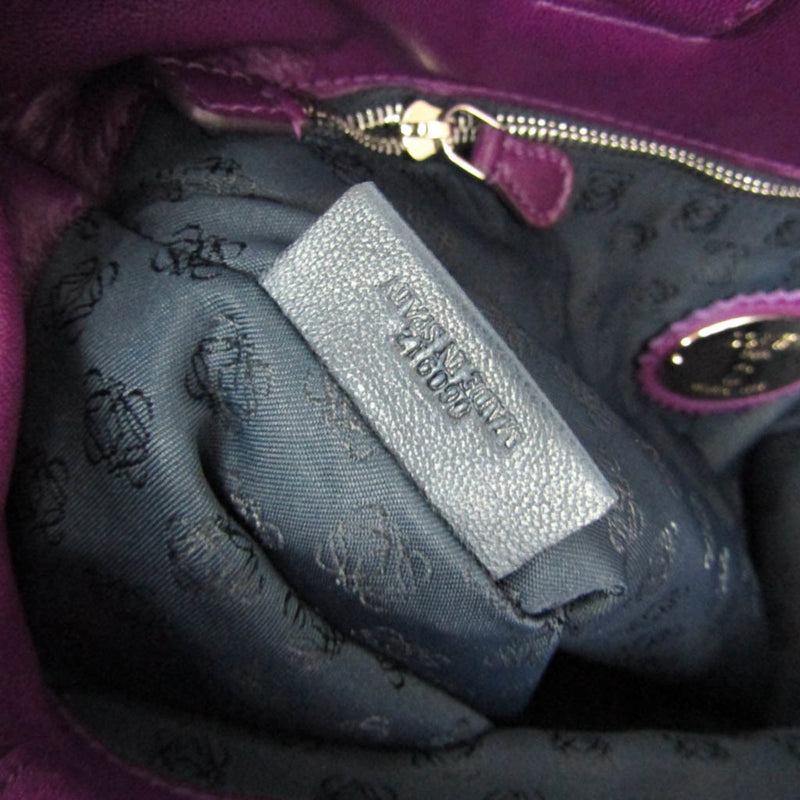 Loewe Anagram Leather Purple Bag