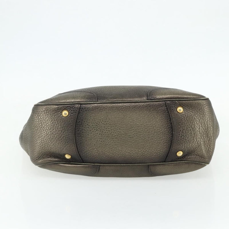 Prada Side Pocket Hobo Vitello Daino Gold Leather