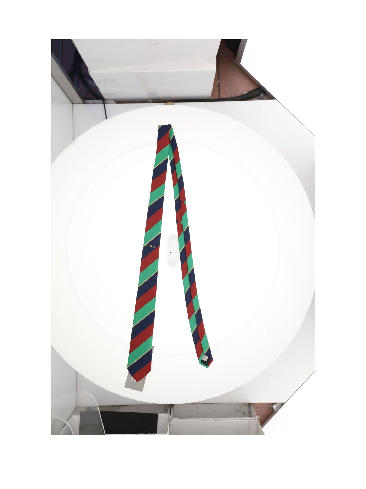 Dior Argyle Silk Necktie — Multicolor Neckties