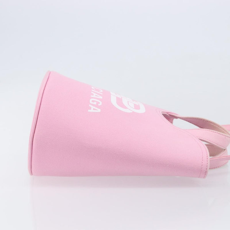 Balenciaga Wave Bucket Printed Canvas Pink Bag