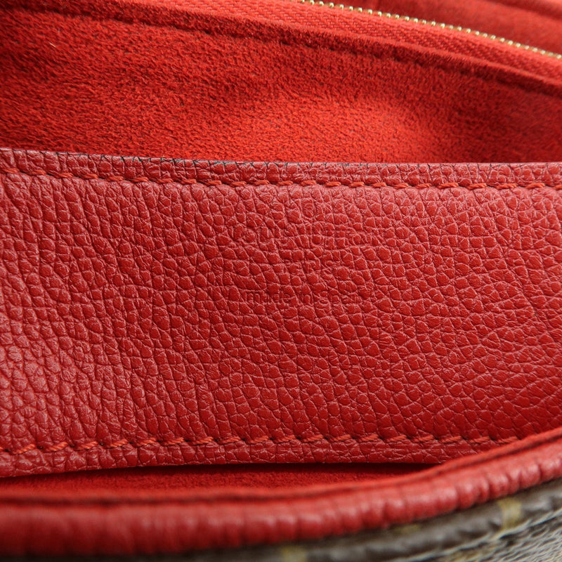 Louis Vuitton Pallas Chain Monogram Canvas And Calfskin Brown Bag