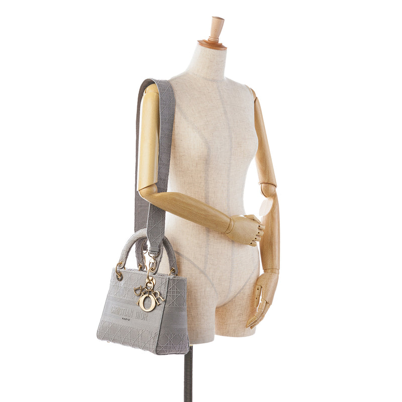 Medium Canvas Cannage Lady D Lite - Image 12