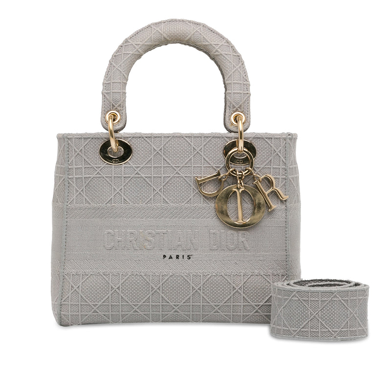Medium Canvas Cannage Lady D Lite - Image 13