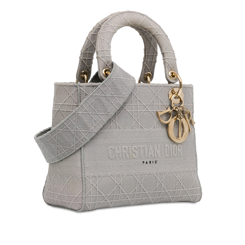 Medium Canvas Cannage Lady D Lite - Image 2