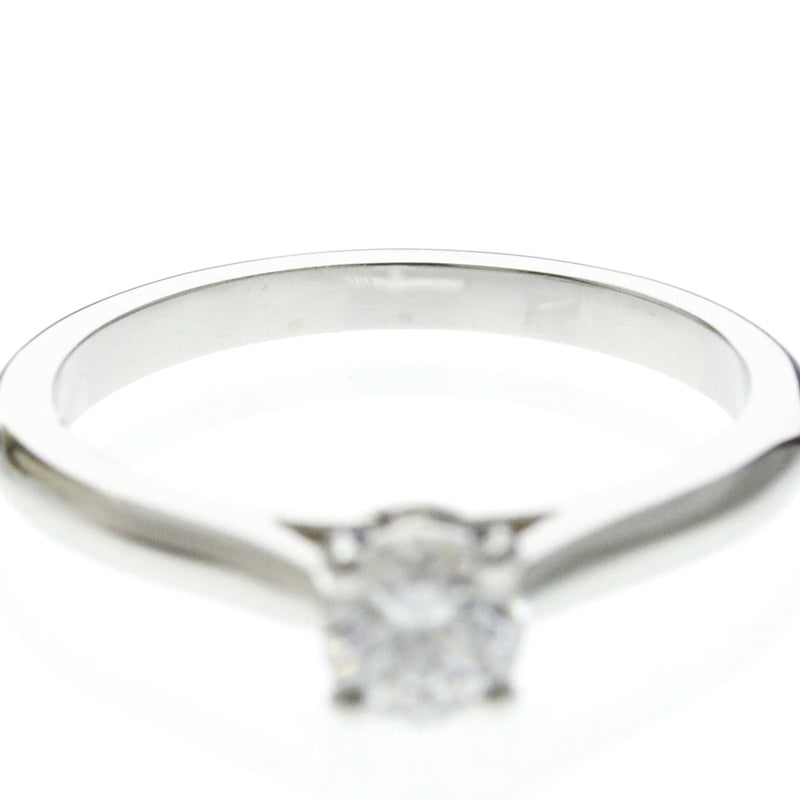 Cartier Solitaire 1895 18k White Gold With Rbc Diamond D-Vs1 Silver Platinum Bijoux