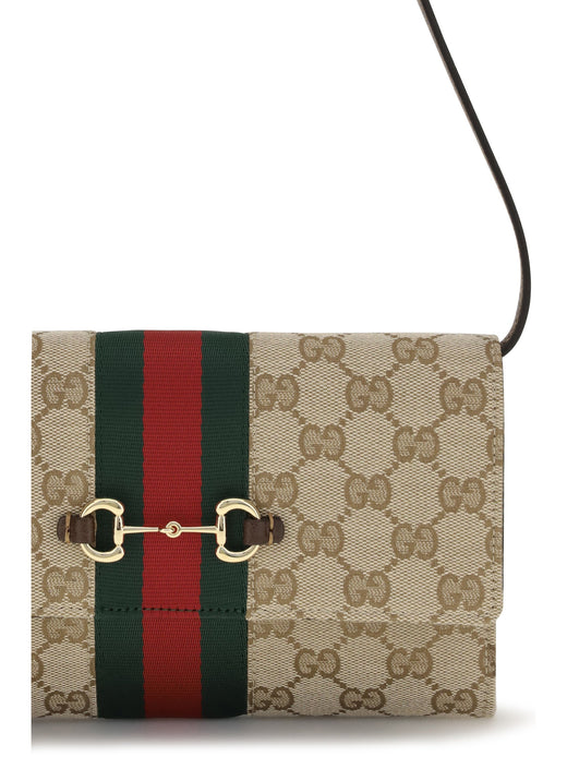 Gucci Wallet — Beige Fabric & Purses