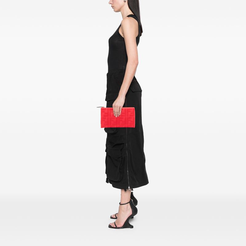 Zucca Embroidered Canvas Zip Pouch - Image 7