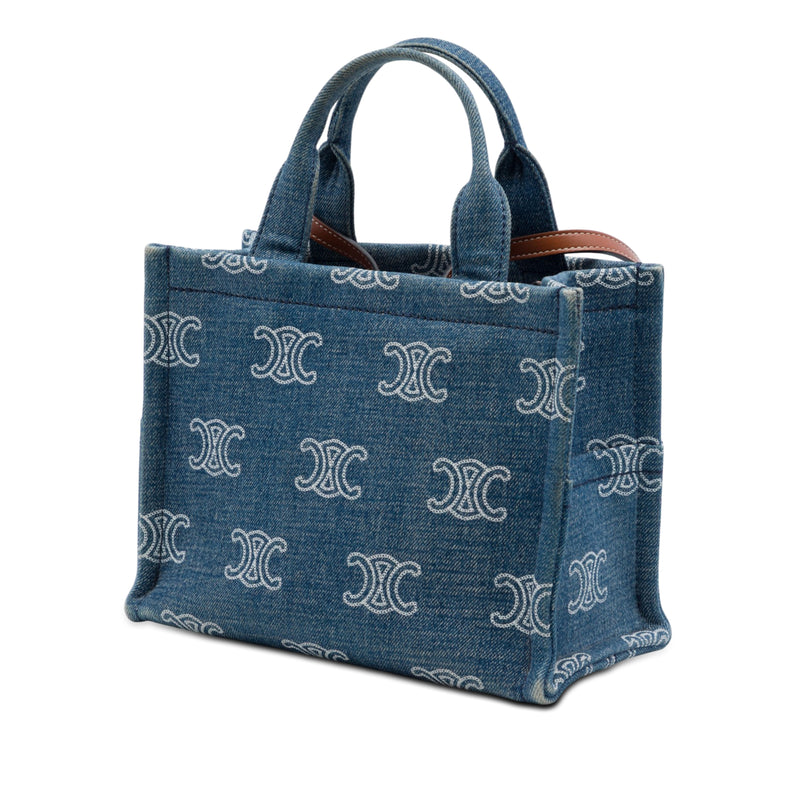 Small Denim Triomphe Cabas Thais Tote - Image 2