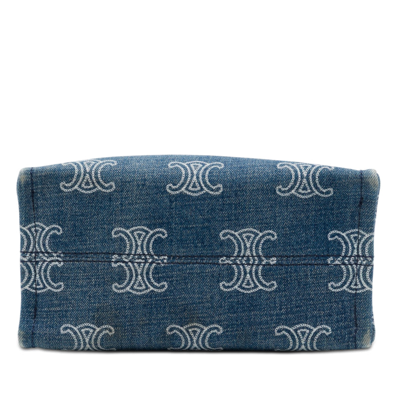 Small Denim Triomphe Cabas Thais Tote - Image 3