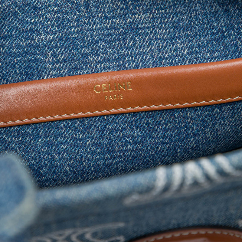 Small Denim Triomphe Cabas Thais Tote - Image 5