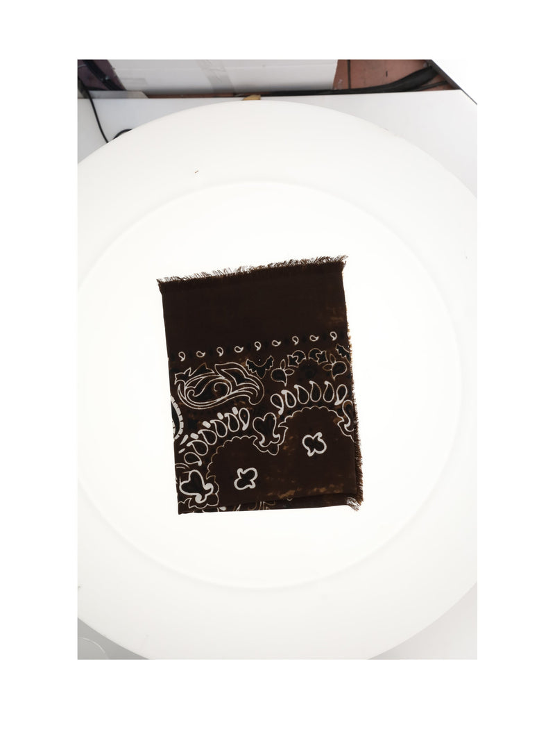 Destin Jil Quadra Scarf — Brown Cotton Scarfs