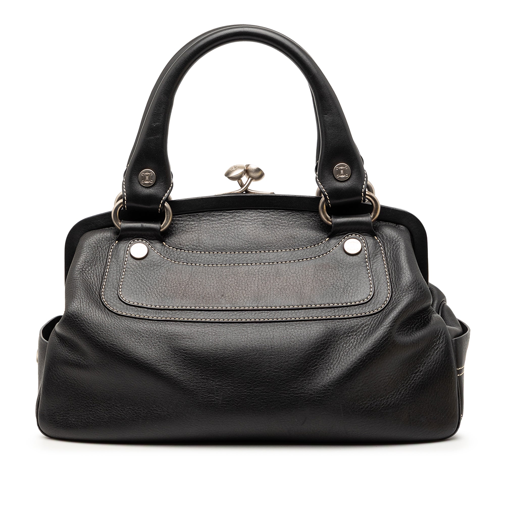 Leather Boogie Clasp Handbag - Image 1