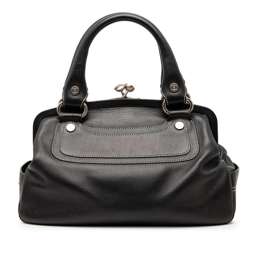 Leather Boogie Clasp Handbag - Image 1