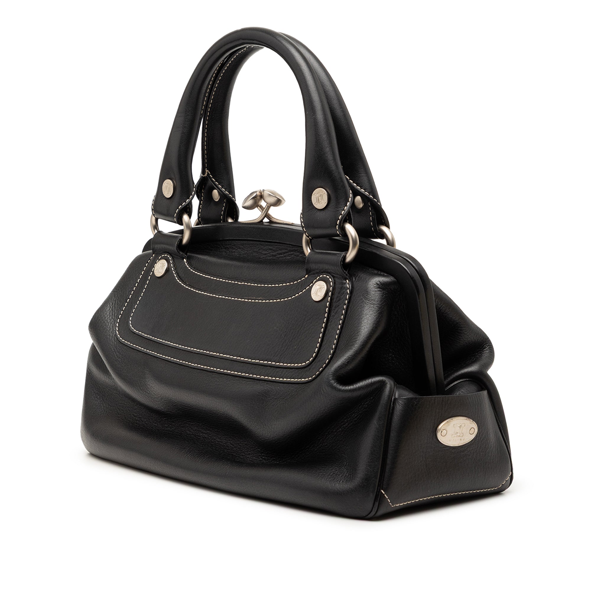 Leather Boogie Clasp Handbag - Image 2