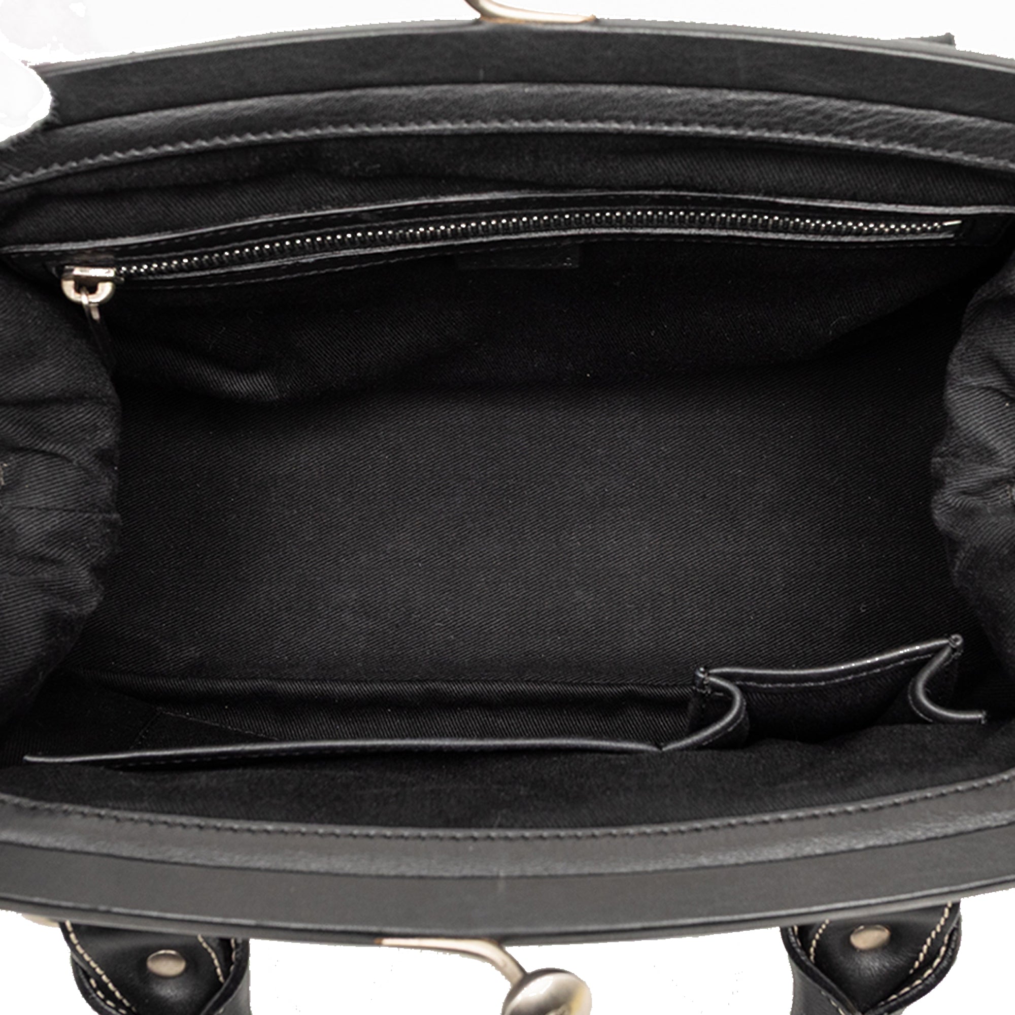 Leather Boogie Clasp Handbag - Image 4