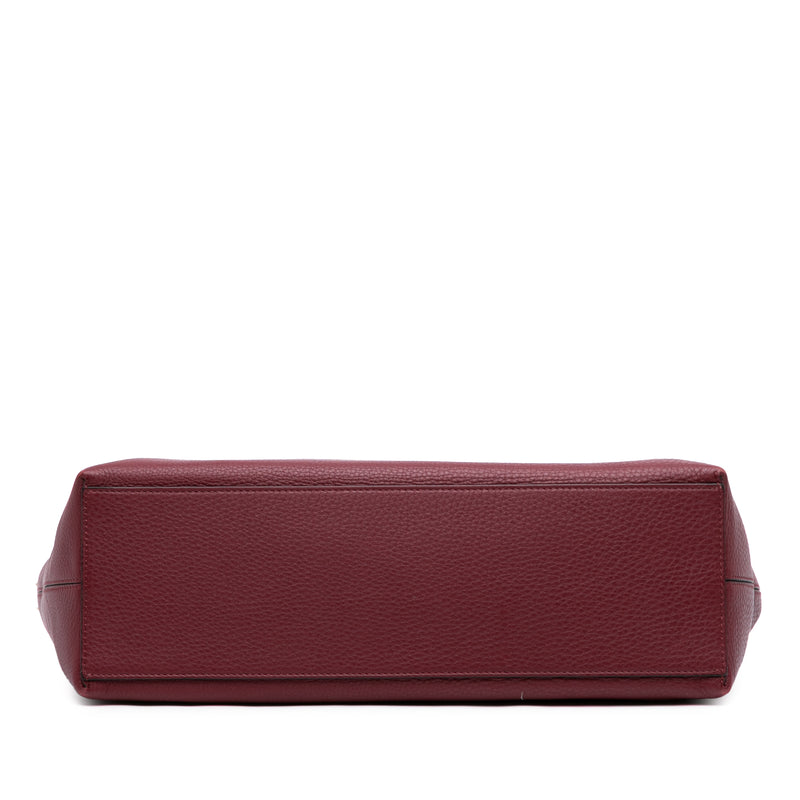 Large Grained Calfskin Rockstud Shopper Tote - Image 3