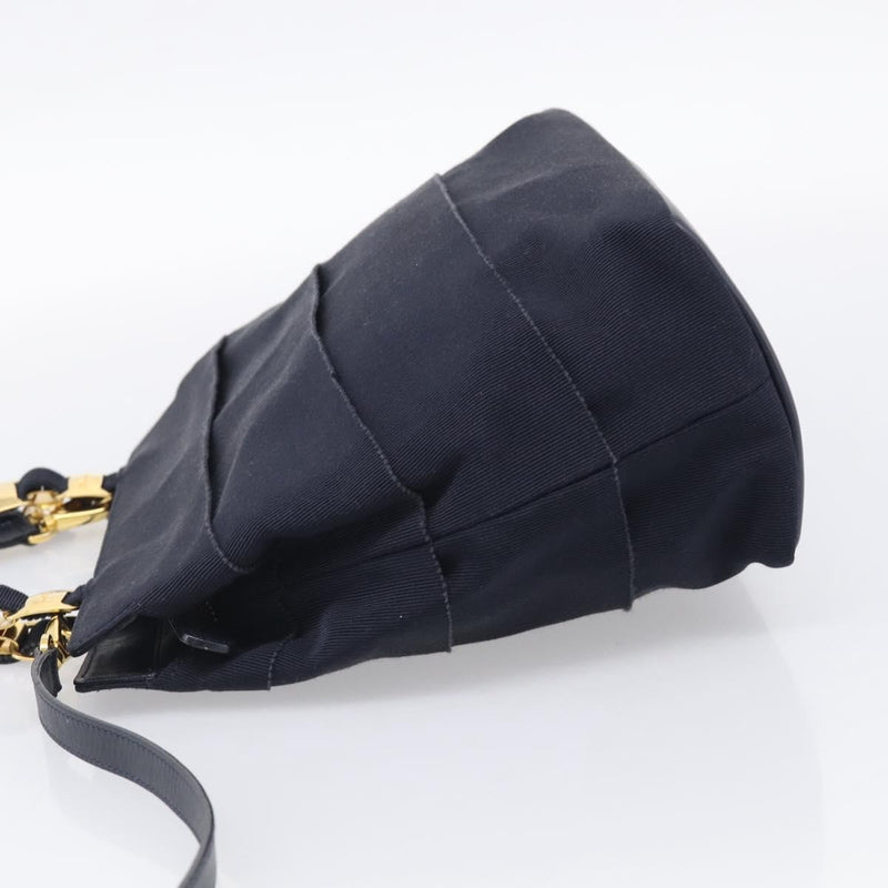 Salvatore Ferragamo Vala Canvas Navy Bag