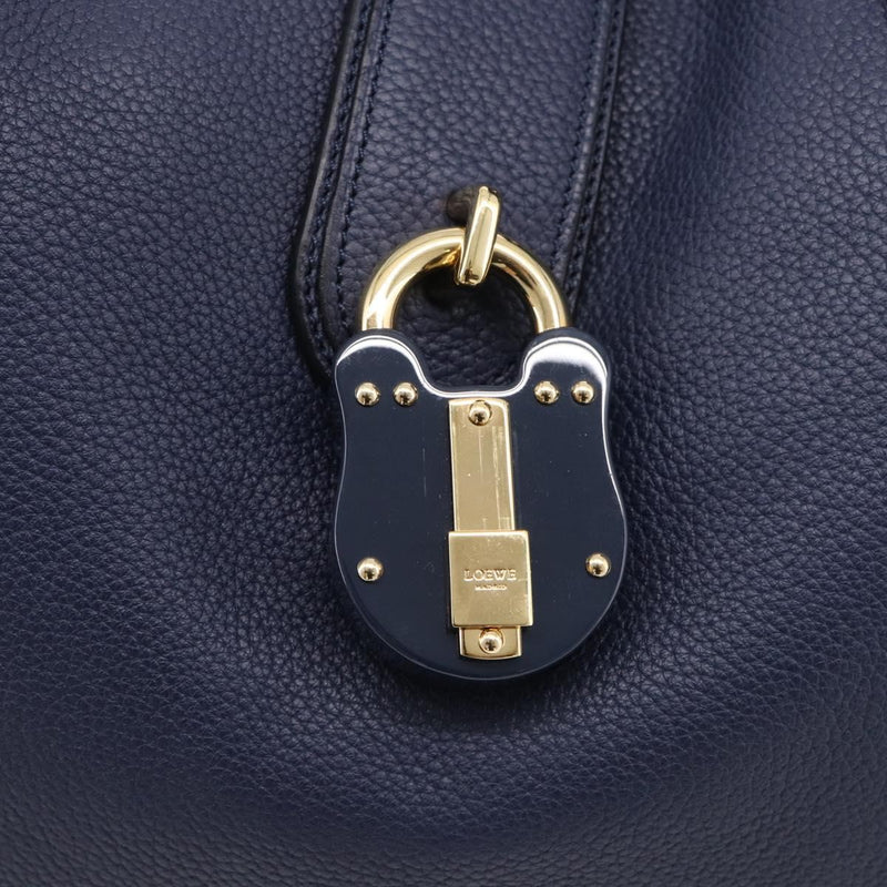 Loewe Calle Hobo Leather Navy