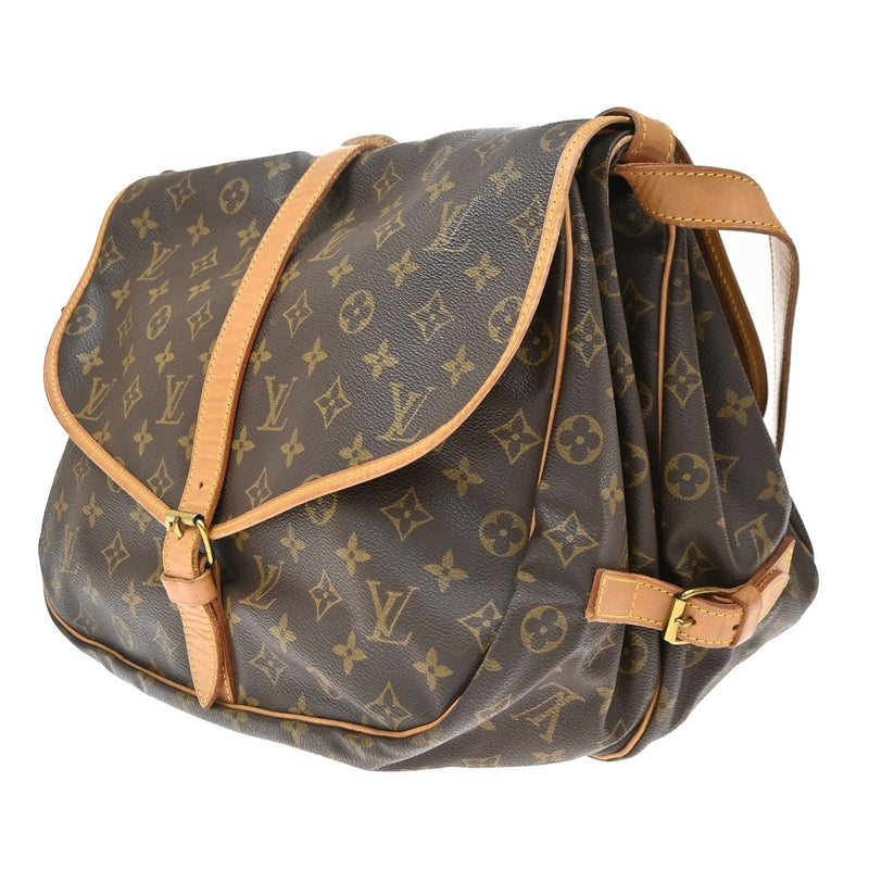 Louis Vuitton Saumur Monogram Canvas Brown Bag