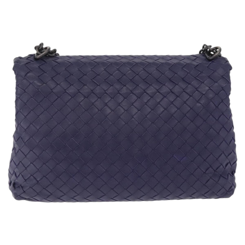 Bottega Veneta Olimpia Intrecciato Nappa Purple Leather Bag