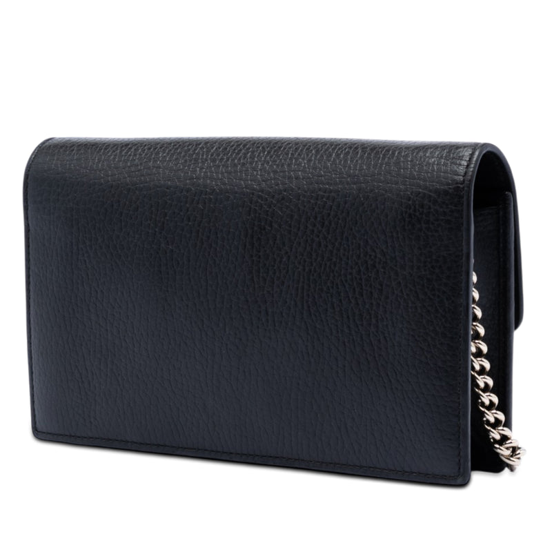 Dollar Calfskin Interlocking G Wallet on Chain - Image 2