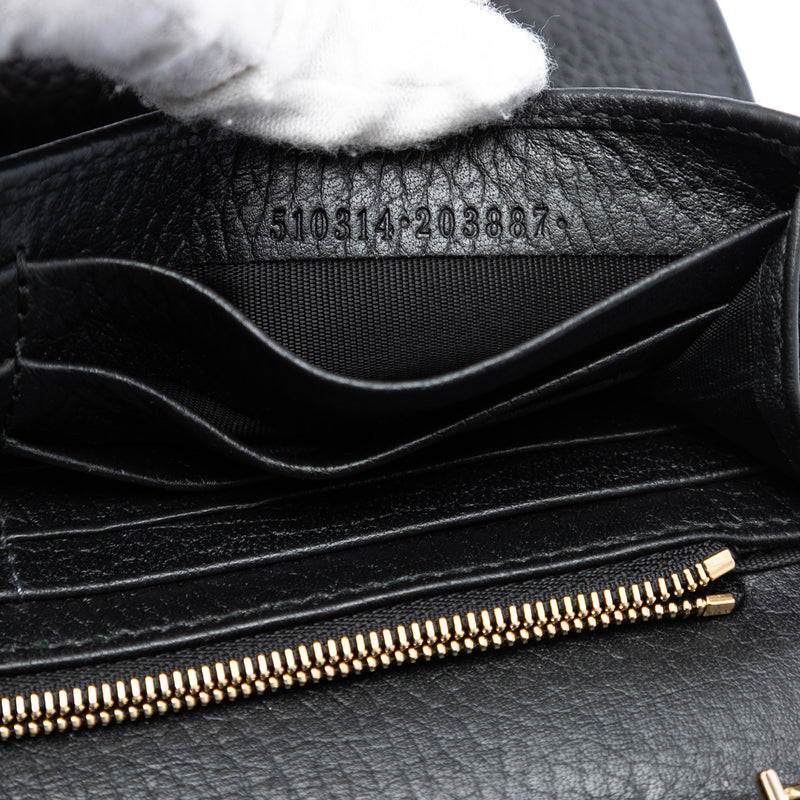 Dollar Calfskin Interlocking G Wallet on Chain - Image 4