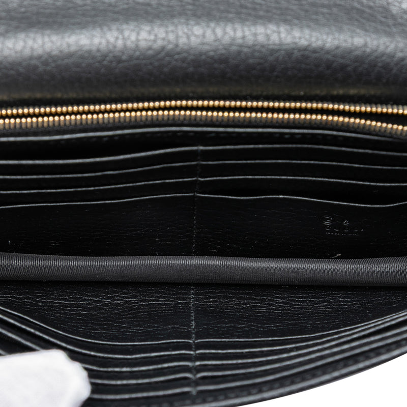 Dollar Calfskin Interlocking G Wallet on Chain - Image 6