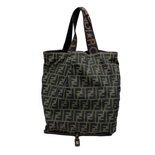 Zucca Canvas and Nylon Foldable Tote - Image 1
