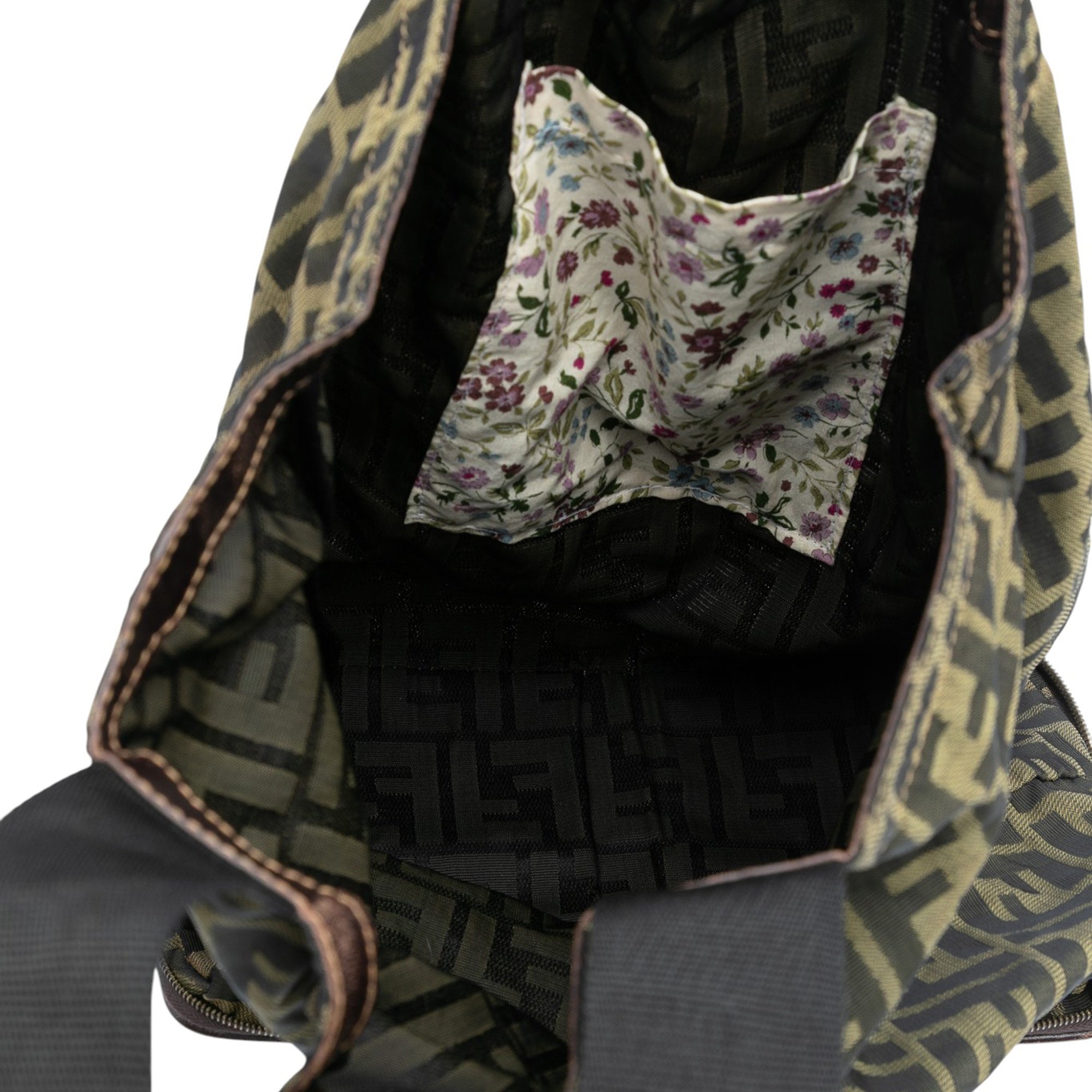 Zucca Canvas and Nylon Foldable Tote - Image 4