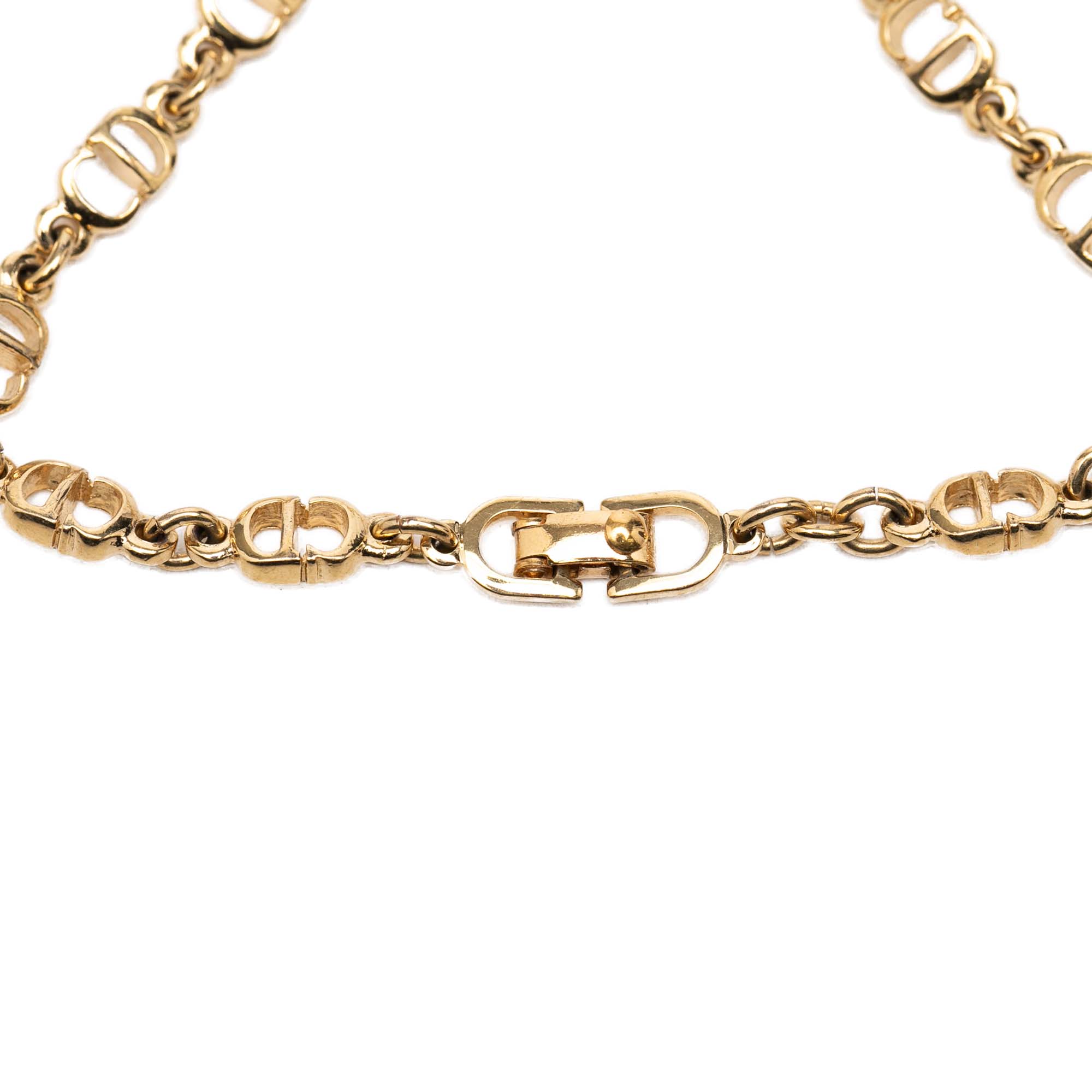 Gold Plated CD Logo Chain Link Bracelet - Image 4