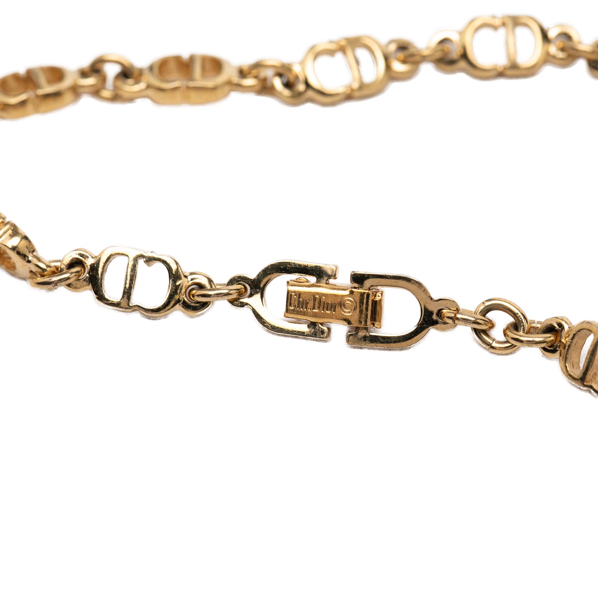Gold Plated CD Logo Chain Link Bracelet - Image 5