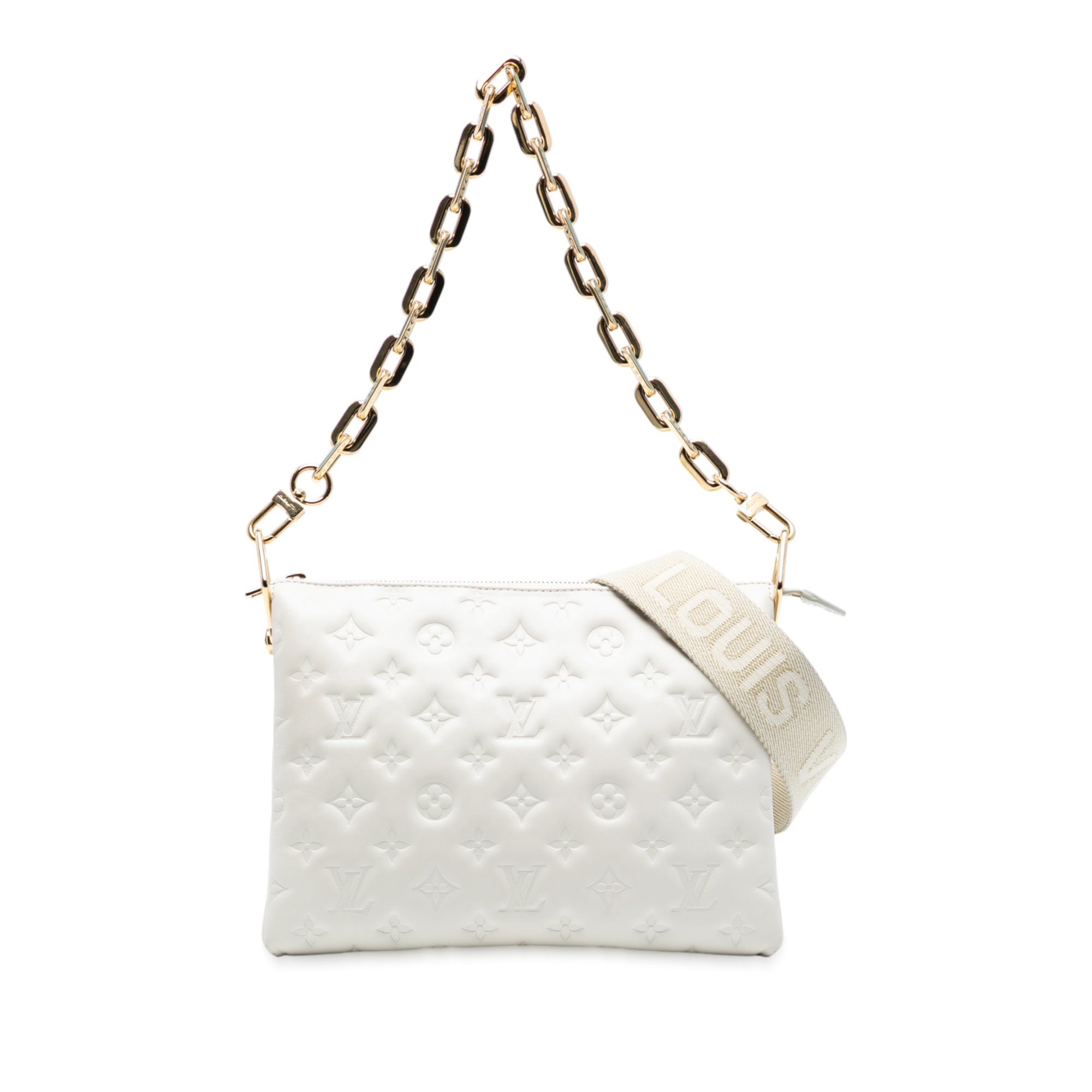 Monogram Embossed Puffy Lambskin Coussin PM - Image 1
