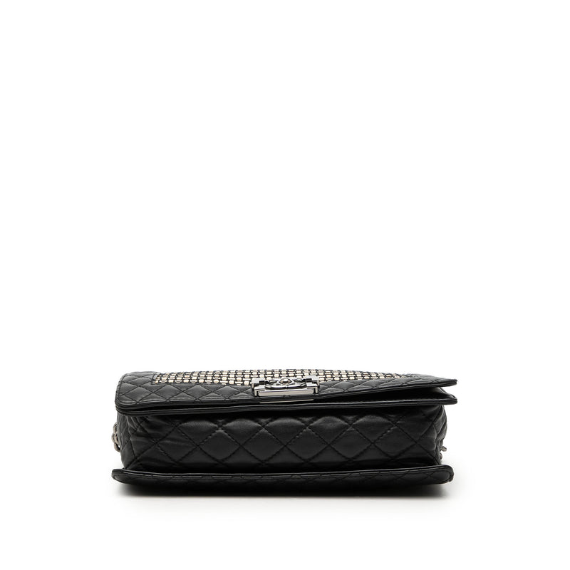 Medium Woven Calfskin Boy Reverso Flap - Image 3
