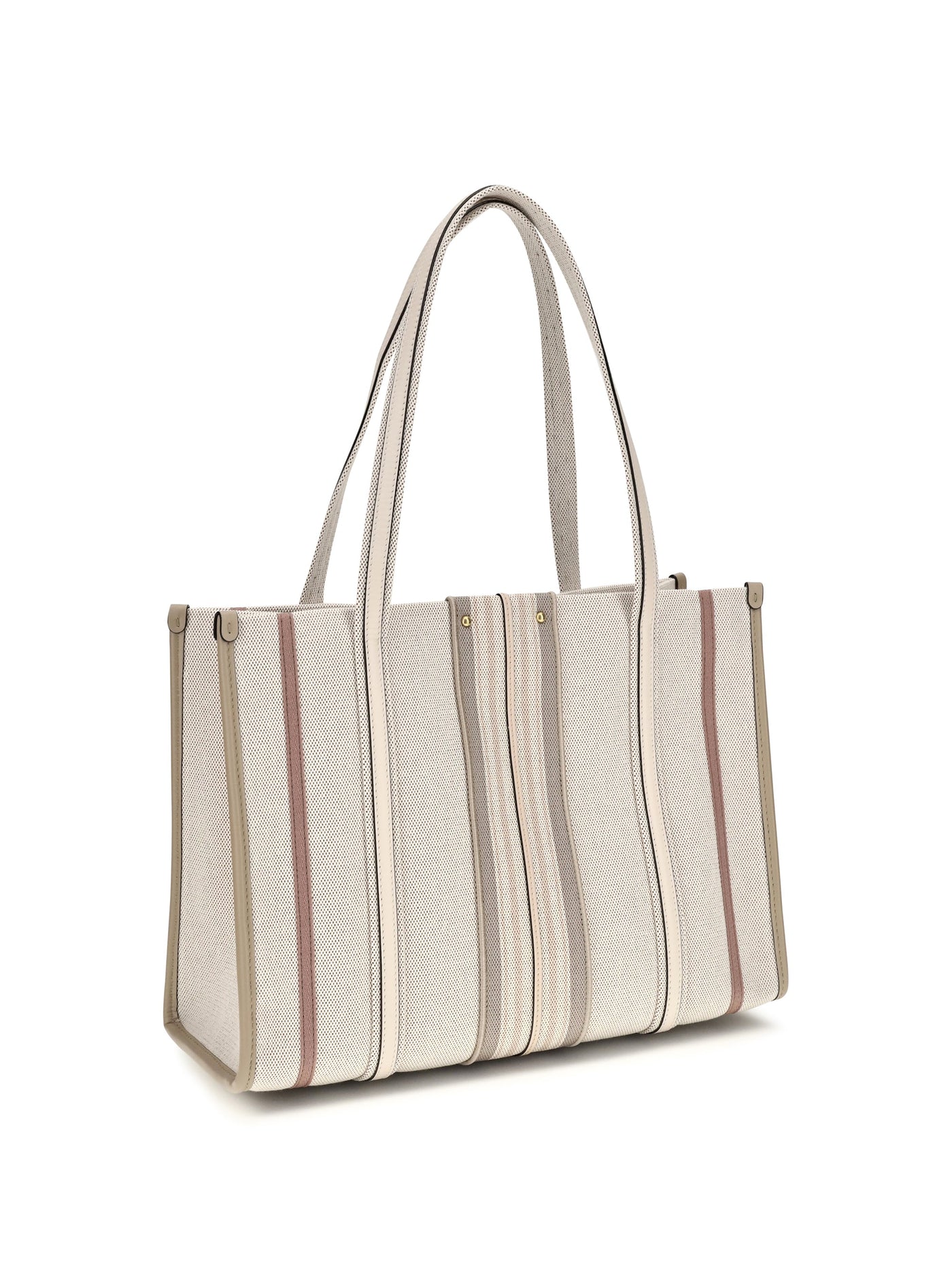 Chloé Woody Loop Tote Bag — Beige Cotton
